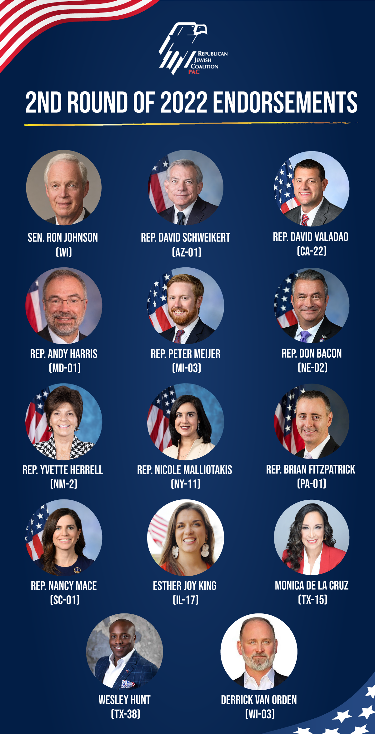 RJCPAC 2nd round endorsees