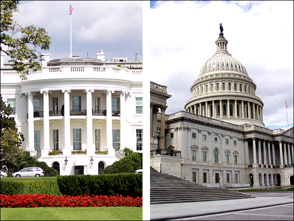 White House and Capitol White House and Capitol
